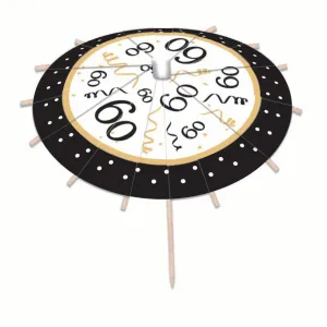 60th Birthday Drink Umbrellas Pack of 12
