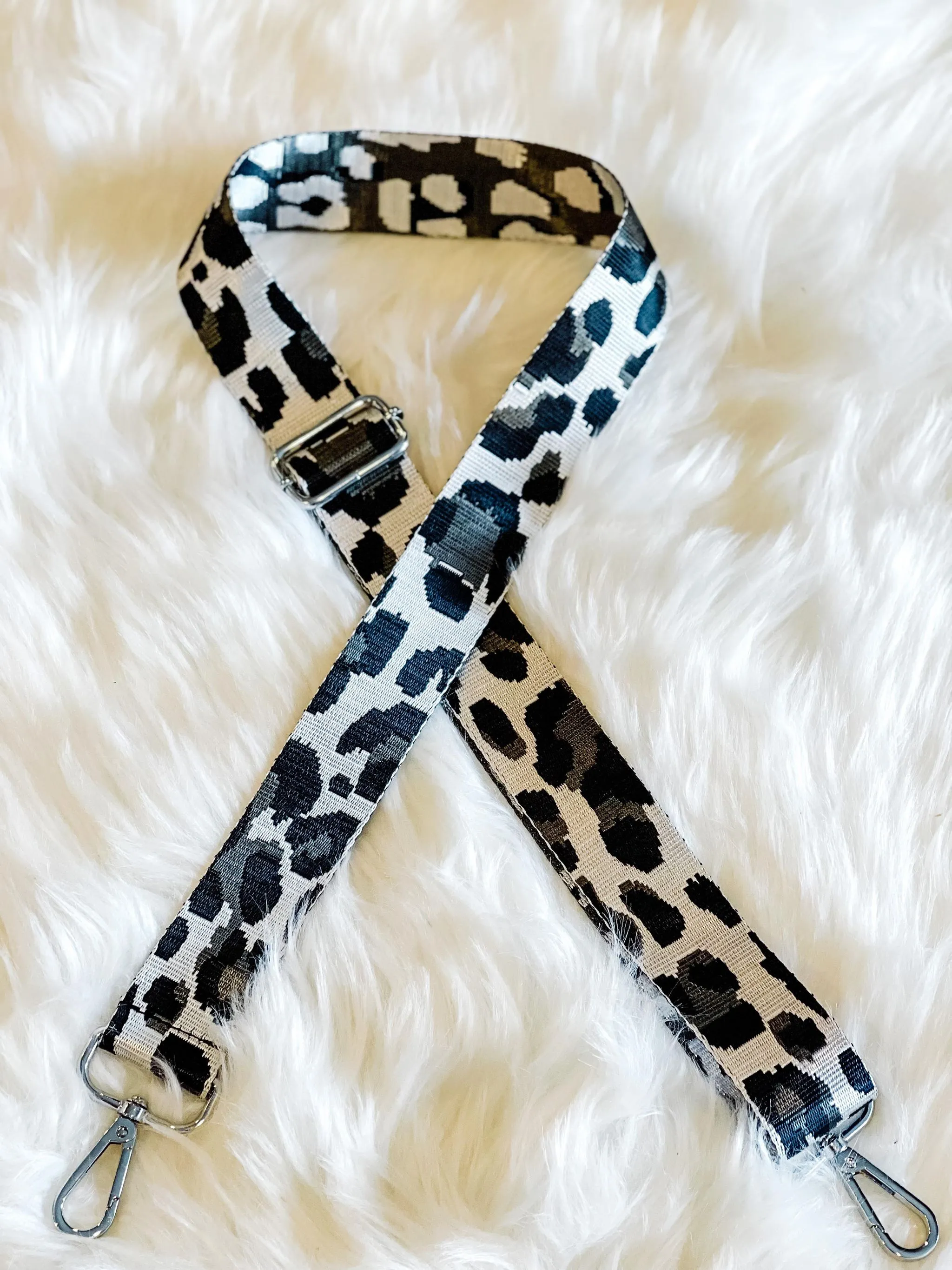Adjustable Wide Shoulder Leopard Print Strap Replacement for Shoulder or Crossbody Bag