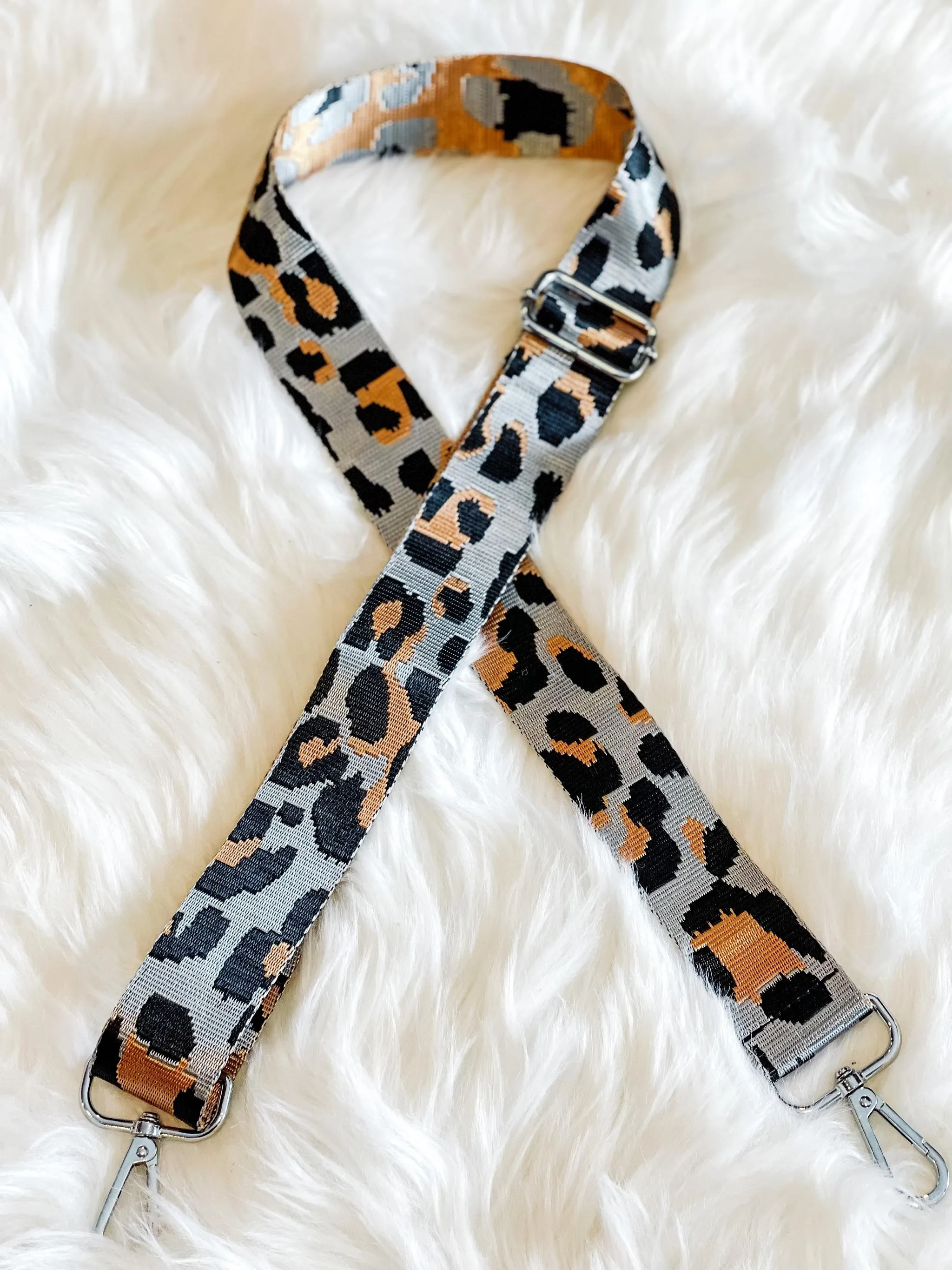 Adjustable Wide Shoulder Leopard Print Strap Replacement for Shoulder or Crossbody Bag