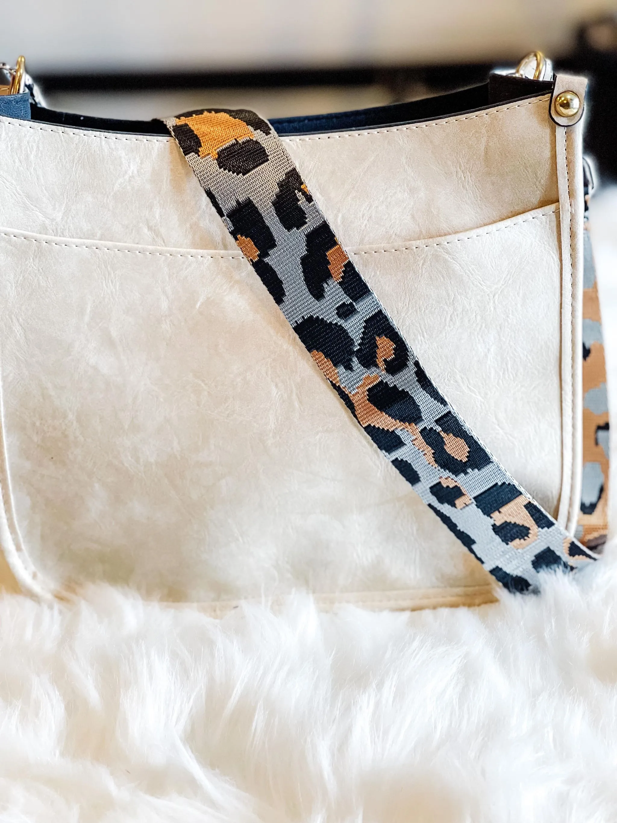 Adjustable Wide Shoulder Leopard Print Strap Replacement for Shoulder or Crossbody Bag