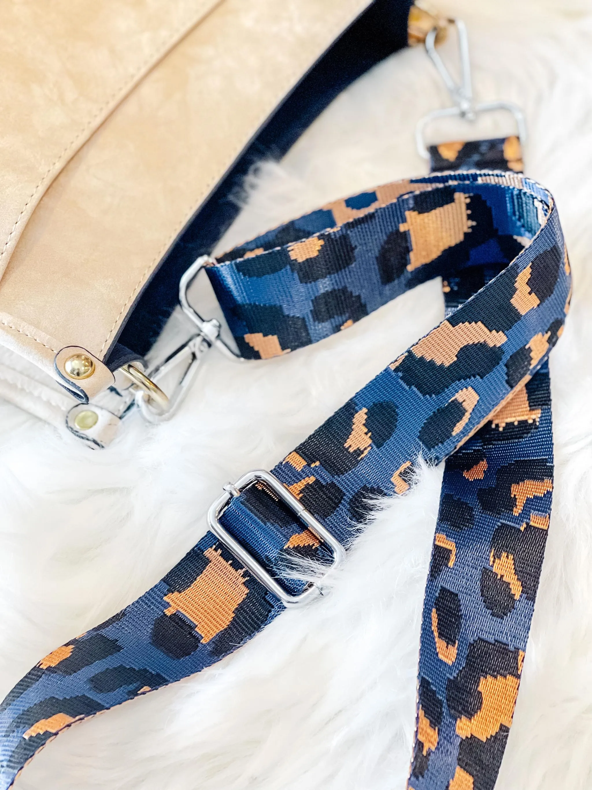 Adjustable Wide Shoulder Leopard Print Strap Replacement for Shoulder or Crossbody Bag