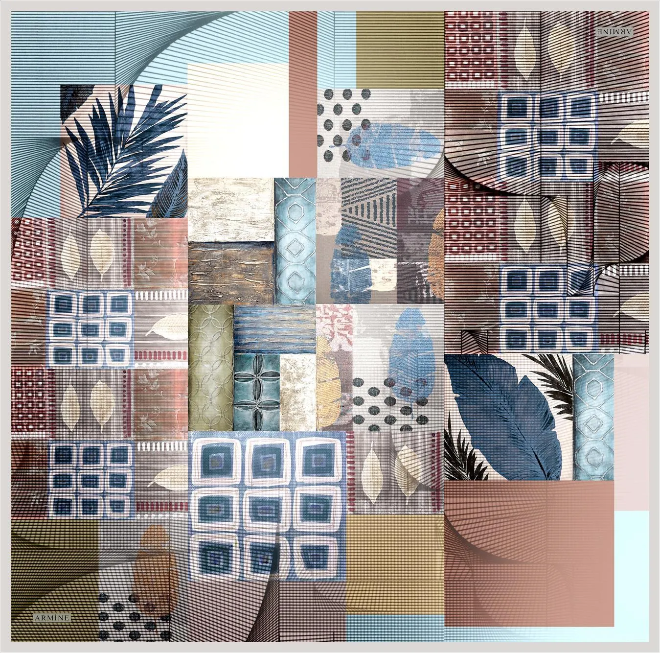 Armine Monticello Chic Silk Scarf No.80
