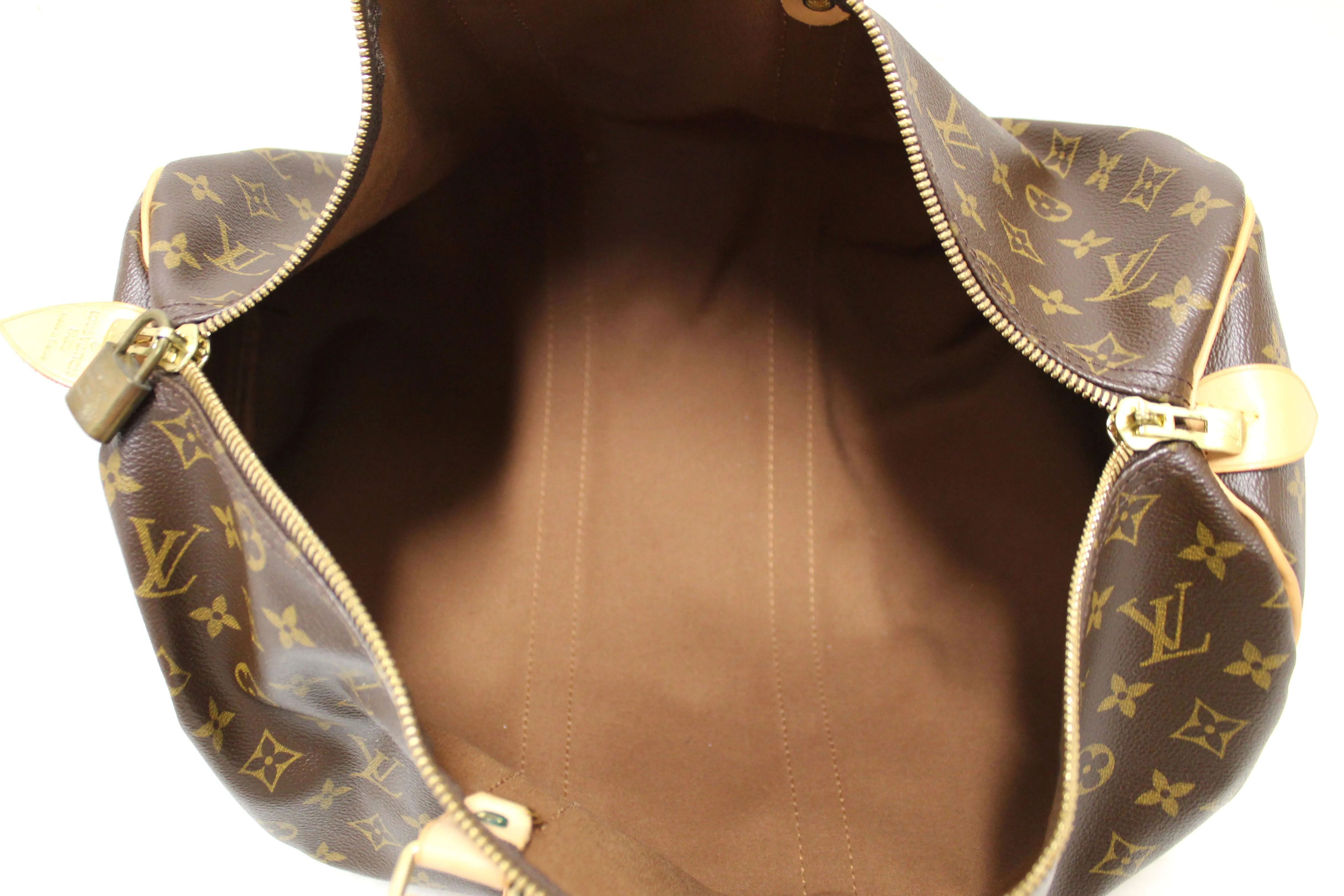 Authentic Louis Vuitton Classic Monogram Keepall 45 Travel Bag