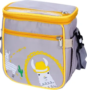 Baby Stroller Organizer BagSmall Diaper Bag - Universal Stroller Organizer With Insulated Cup Holder,Pocket With Baby Wipes DispenserAdjustable Shoulder Strap(Grey)