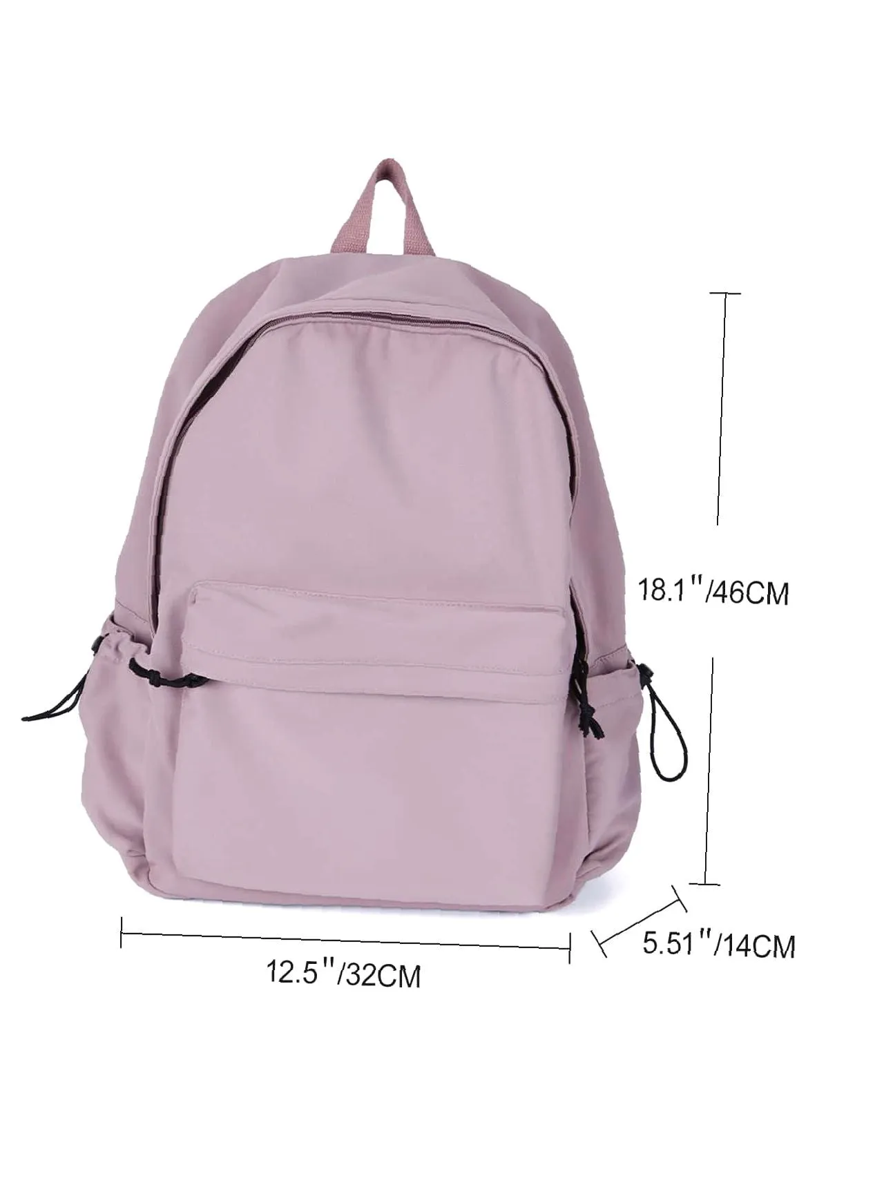 Bag For Love  Minimalist Pocket Front Backpack   Women Backpacks