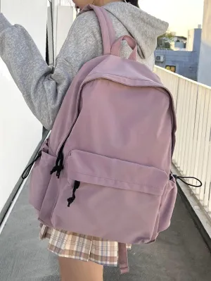 Bag For Love  Minimalist Pocket Front Backpack   Women Backpacks