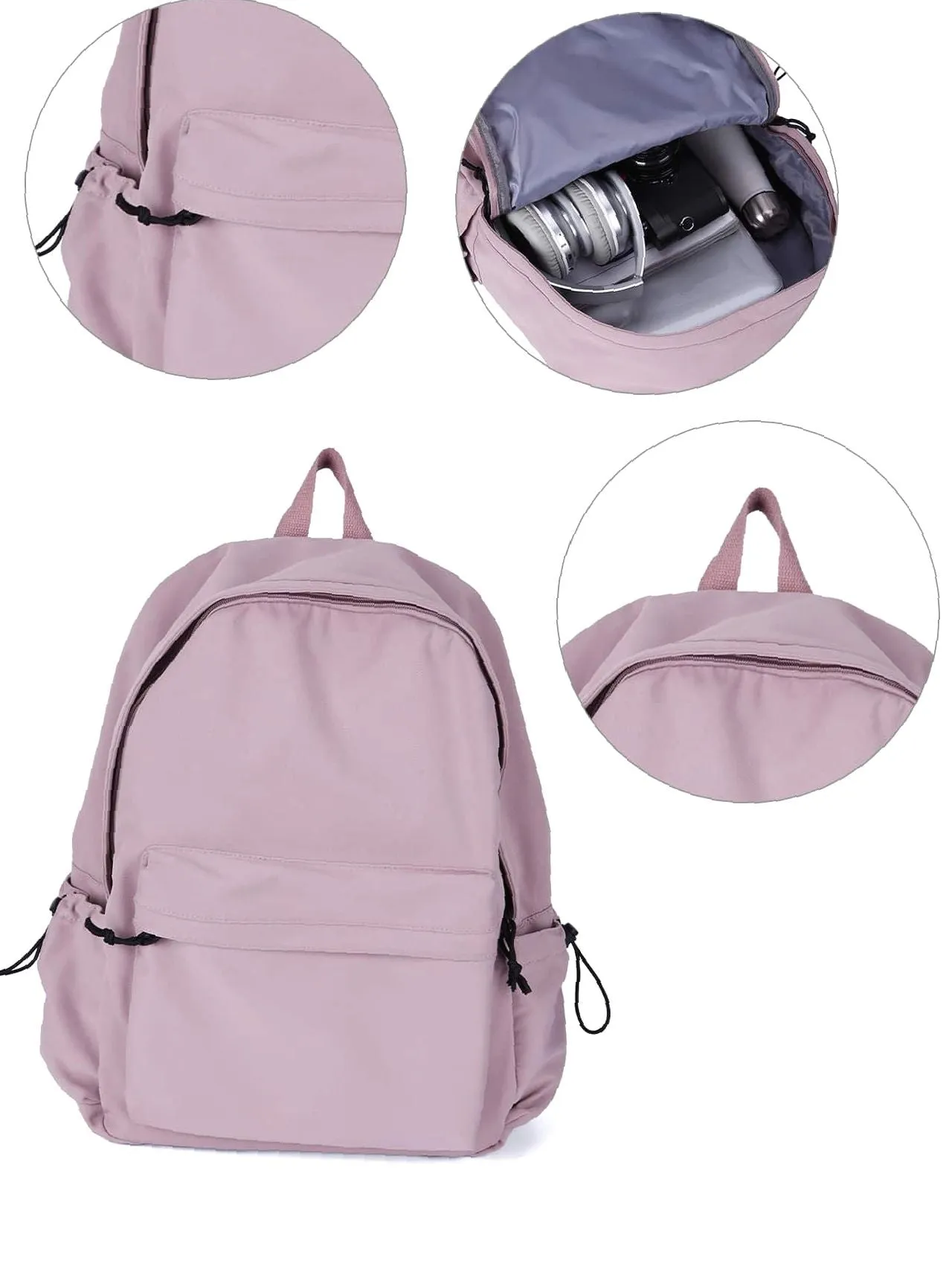 Bag For Love  Minimalist Pocket Front Backpack   Women Backpacks