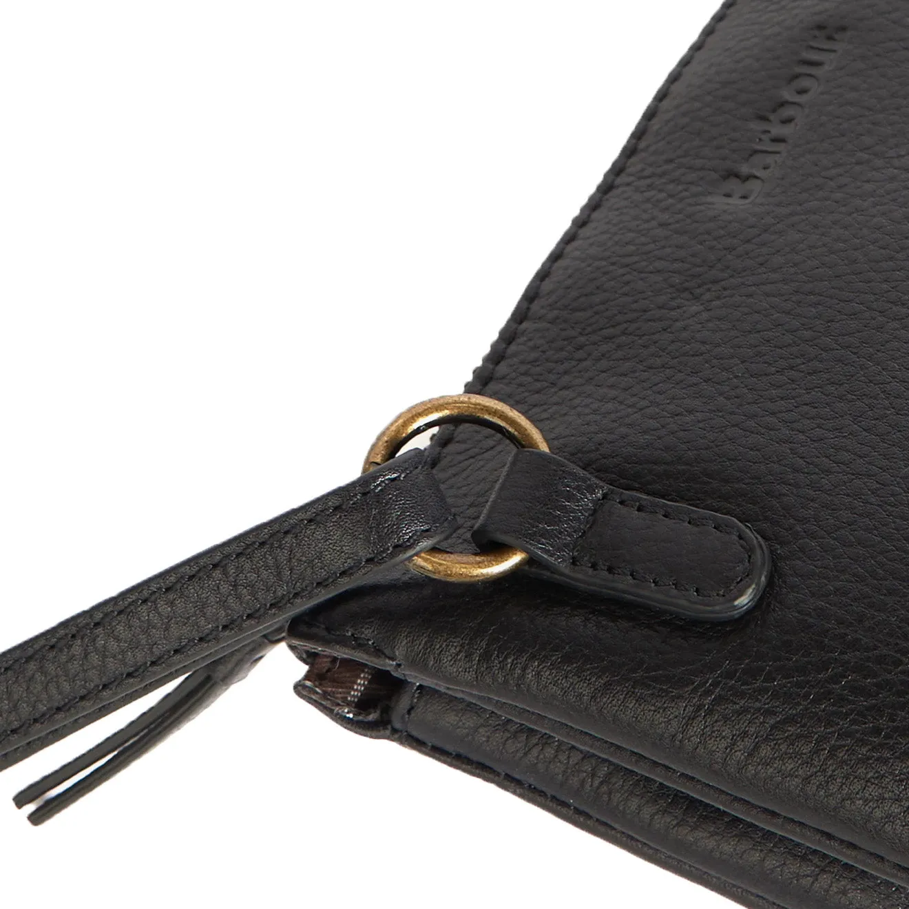 Barbour Lochy Leather Crossbody Bag Classic Black