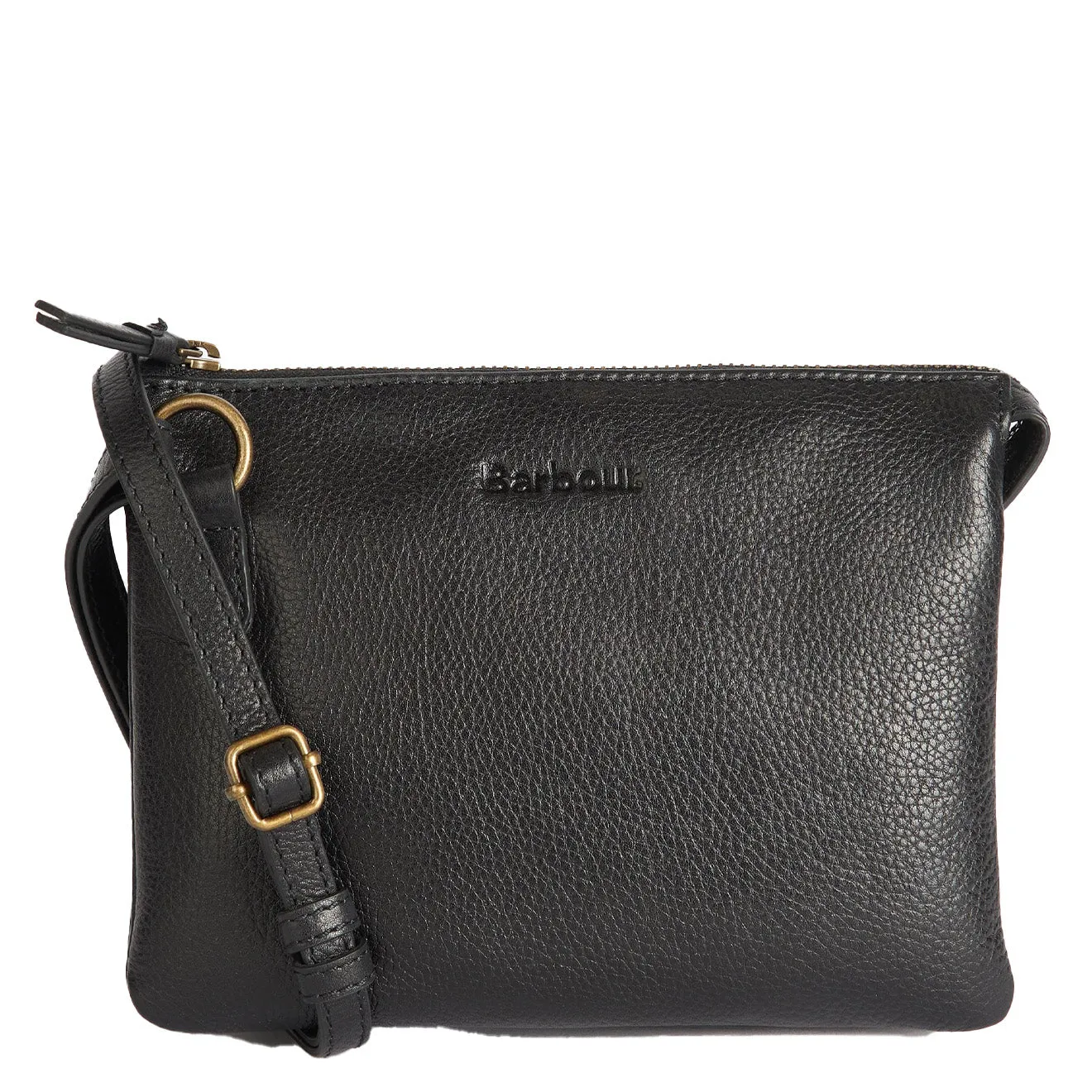 Barbour Lochy Leather Crossbody Bag Classic Black
