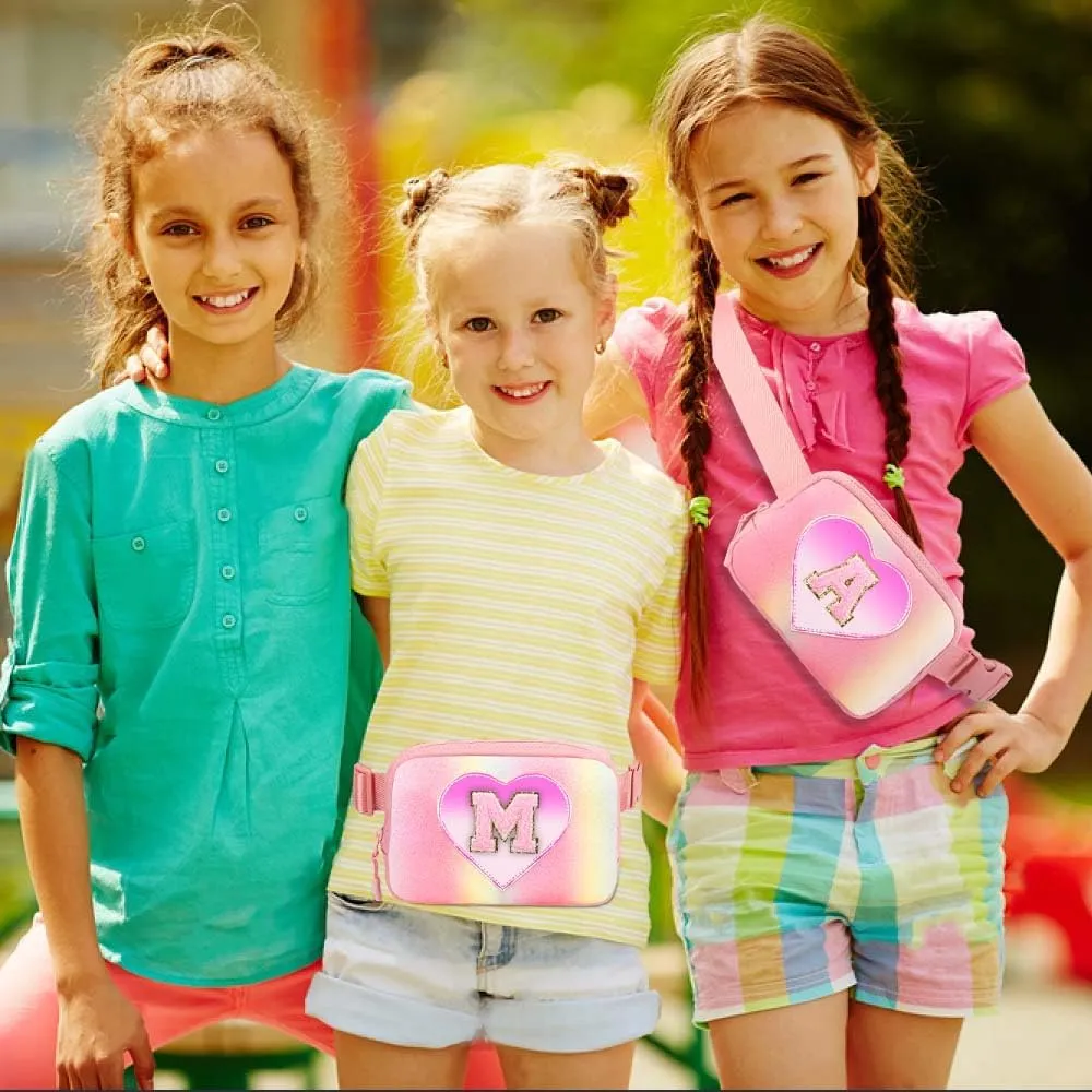Belt Bag for Girls Gifts - Birthday Gifts for Teenager, Personalized Gifts for Mom Freind Sister Teacher, Graduation Gifts for Her, Initial Crossbody Bag Belt Bag for Women S
