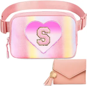 Belt Bag for Girls Gifts - Birthday Gifts for Teenager, Personalized Gifts for Mom Freind Sister Teacher, Graduation Gifts for Her, Initial Crossbody Bag Belt Bag for Women S