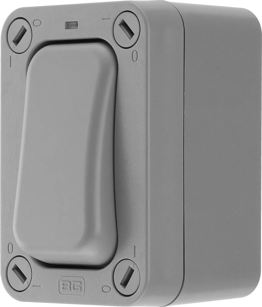 BG WP12S-02 Weatherproof Nexus Storm 20AX 1G 2-Way Switch Slim