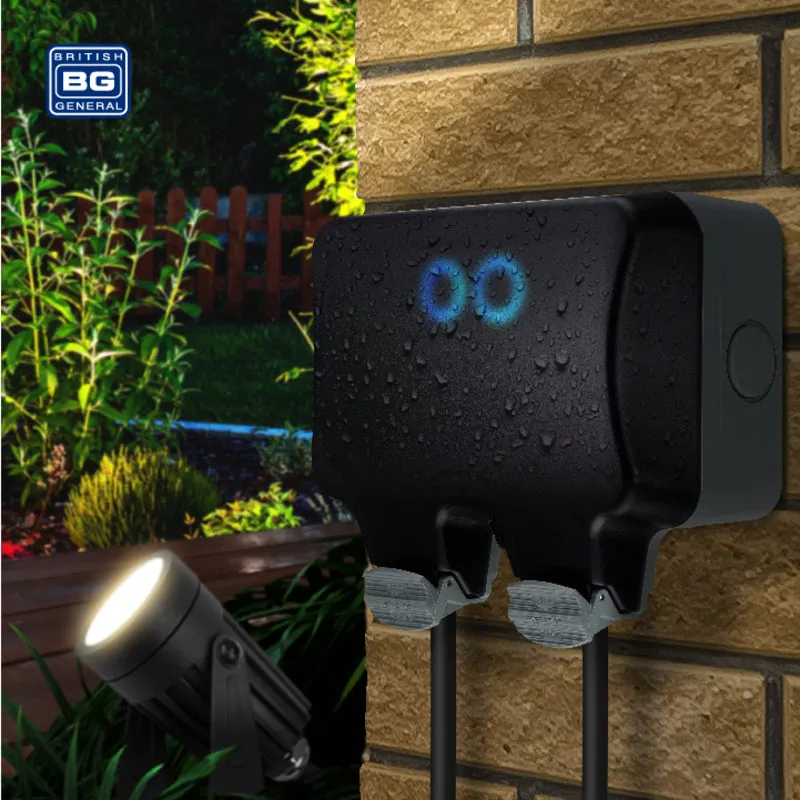 BG WP22/HC Nexus Smart IP66 Weatherproof Double Switched 13A Socket with Smart Control