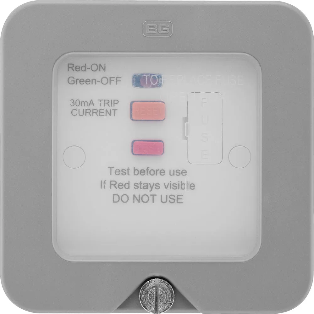 BG WP55RCD Weatherproof Nexus Storm 13A RCD Protection (Latching)