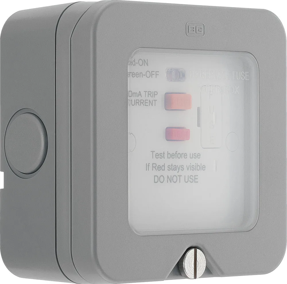 BG WP55RCD Weatherproof Nexus Storm 13A RCD Protection (Latching)