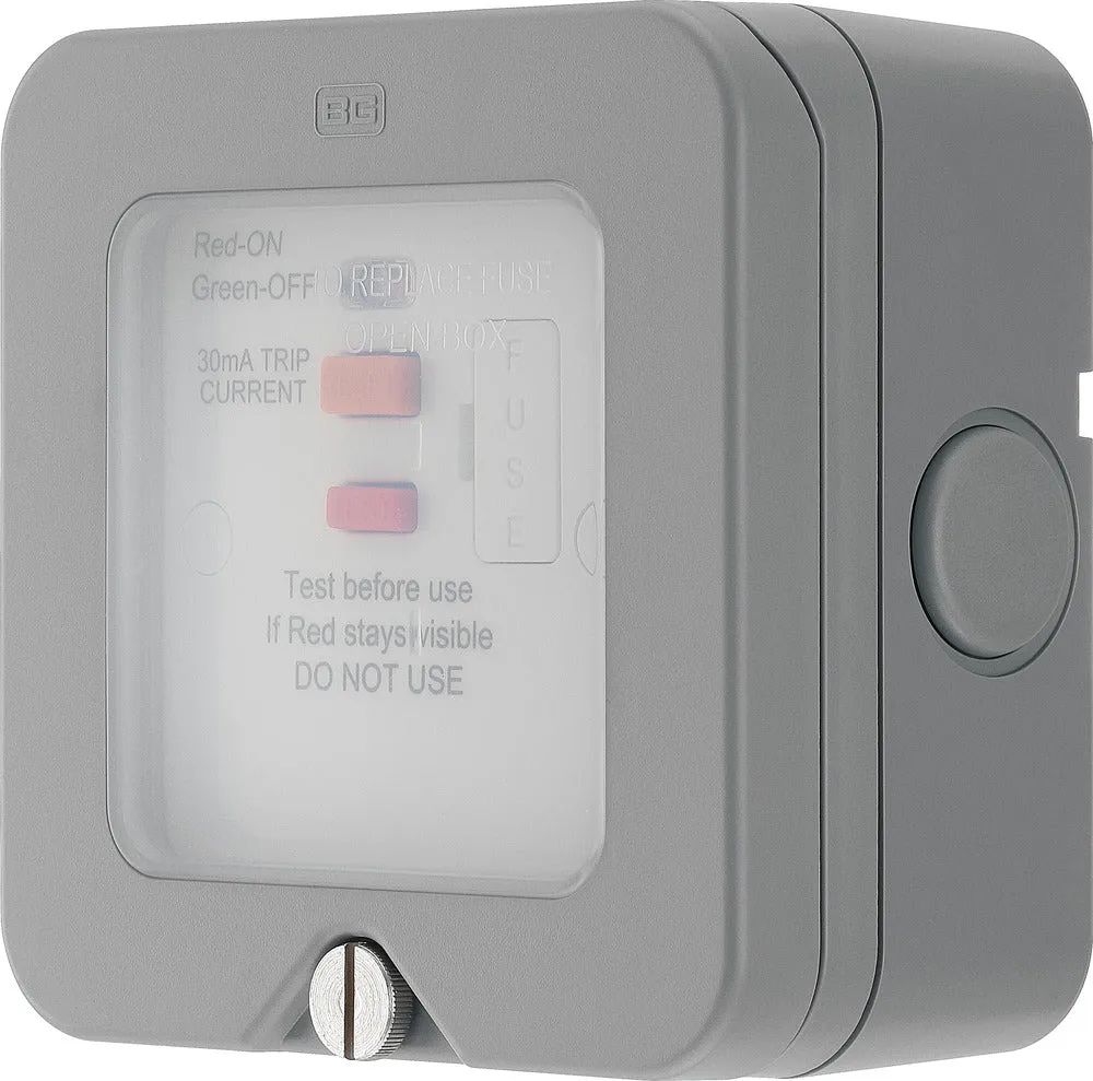 BG WP55RCD Weatherproof Nexus Storm 13A RCD Protection (Latching)
