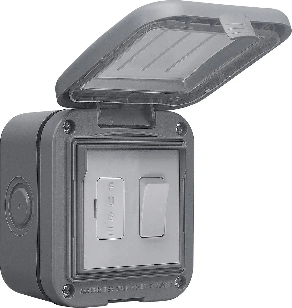 BG WPB50 Weatherproof IP55 13A Switched Fused Spur Unit