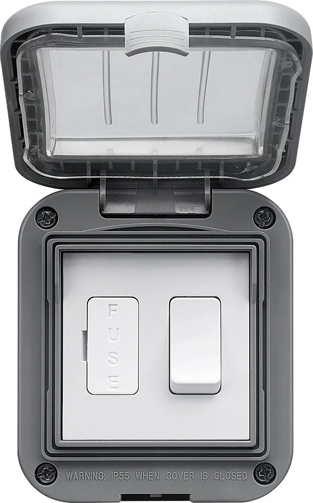 BG WPB50 Weatherproof IP55 13A Switched Fused Spur Unit