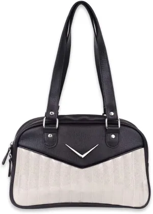 Bonneville Bowler Purse with Chevron Logo