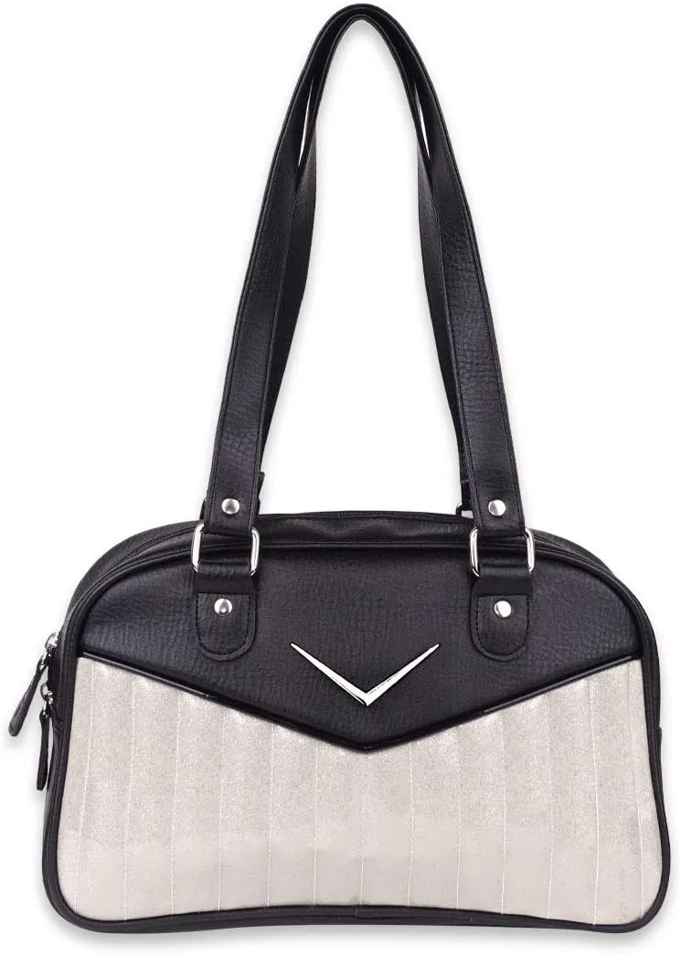 Bonneville Bowler Purse with Chevron Logo