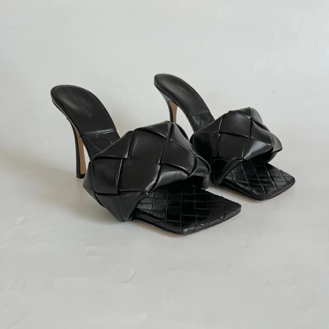 Bottega Veneta Lido Intrecciato-strap sandals, 41