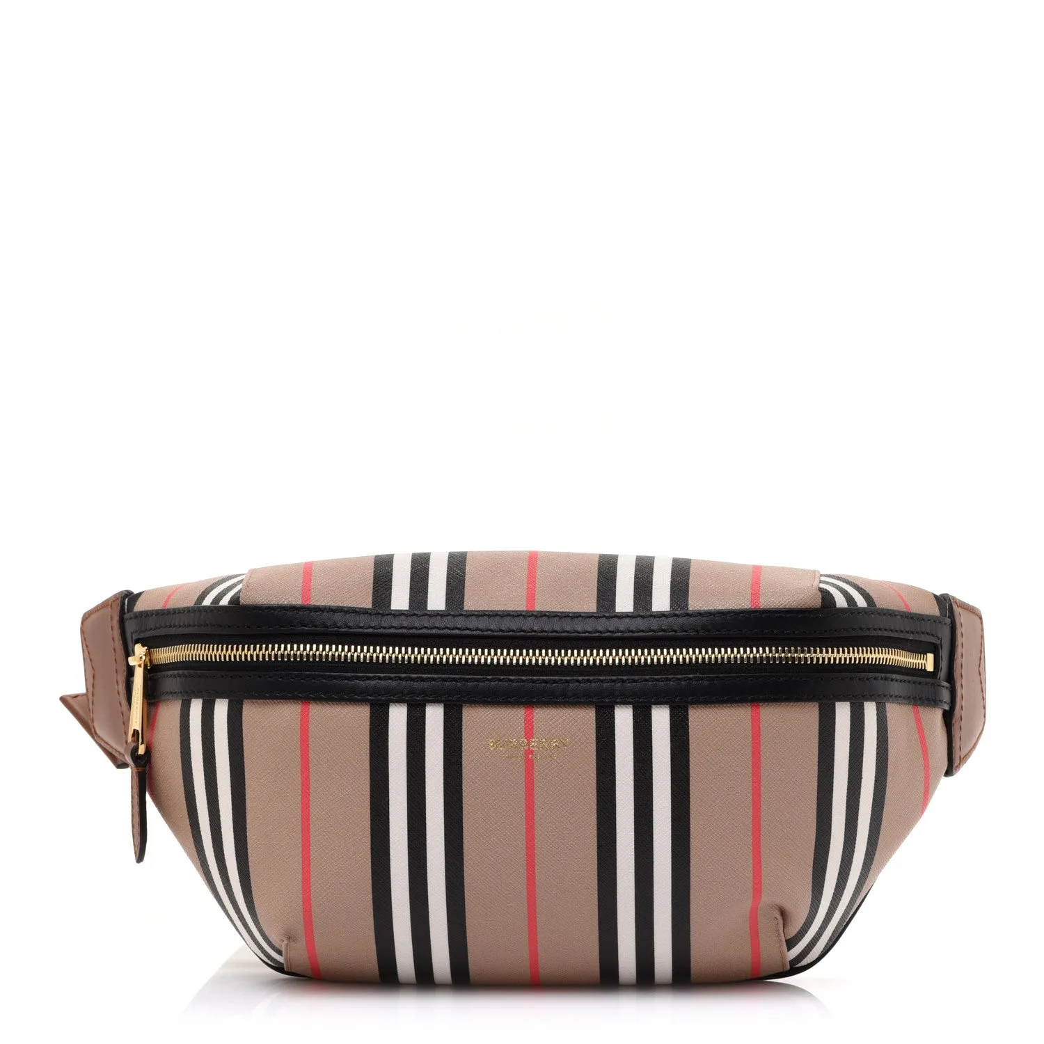 BURBERRY E-CANVAS ICON STRIPE SONNY BUM BAG