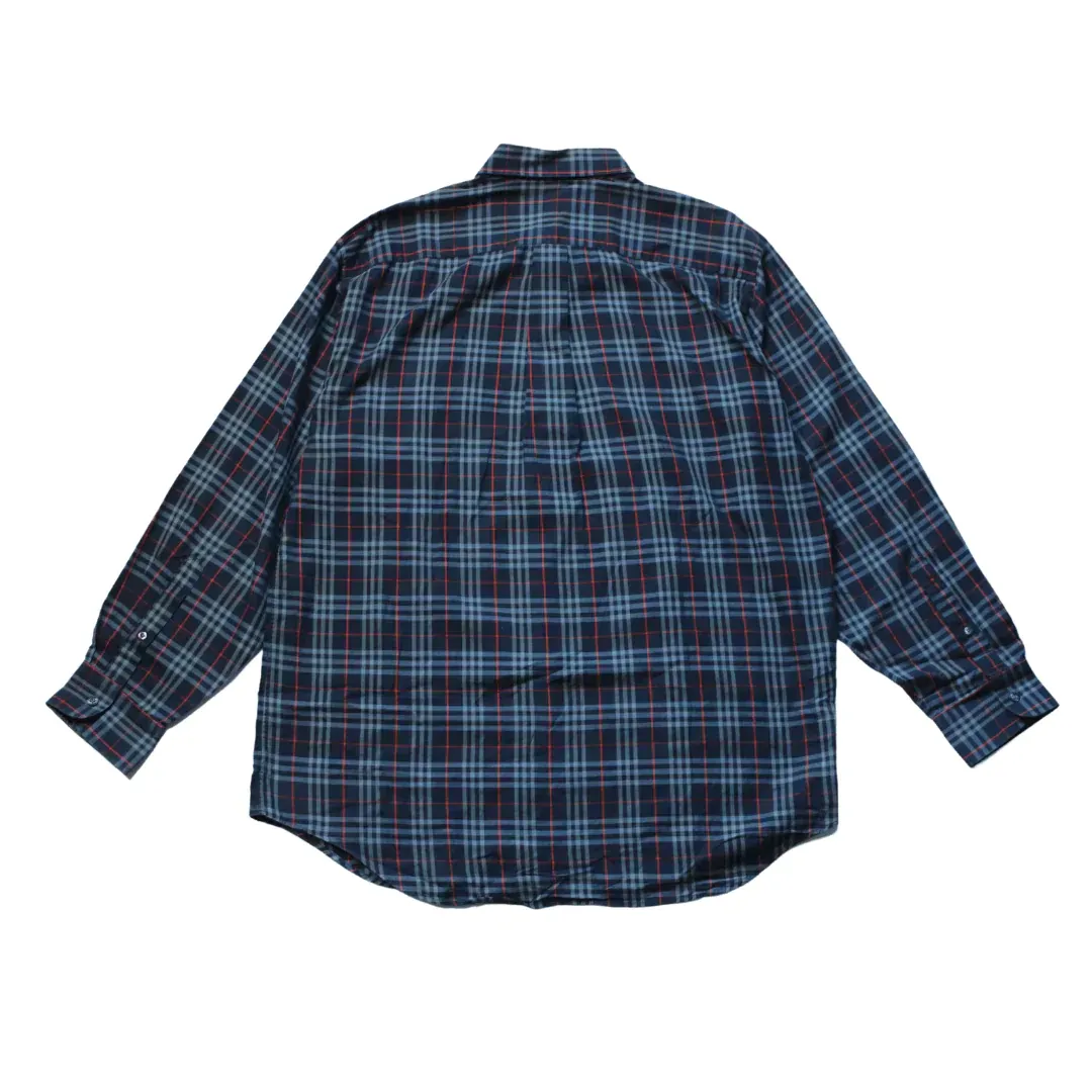 BURBERRY NOVA CHECK BLUE SHIRT  (L)