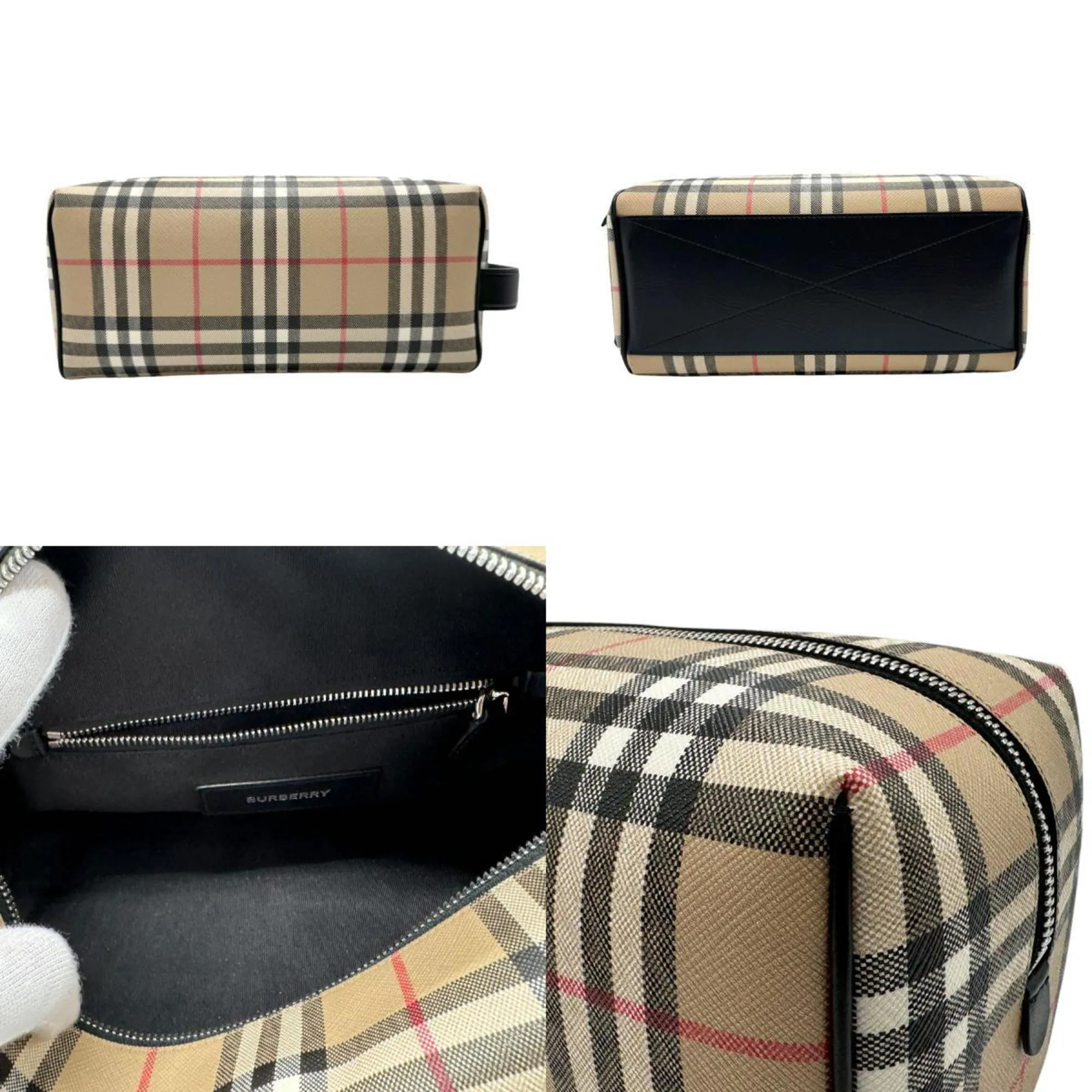 BURBERRY Nova Check Clutch Bag