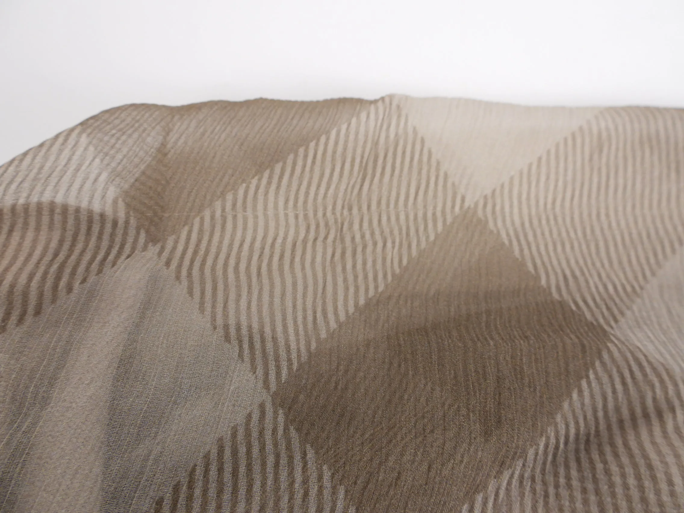 Burberry Plaid Wool and Silk Circle Scarf
