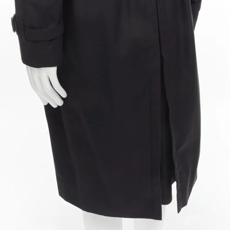BURBERRY RICCARDO TISCI Long Chelsea Heritage black gabardine trench EU54 XL