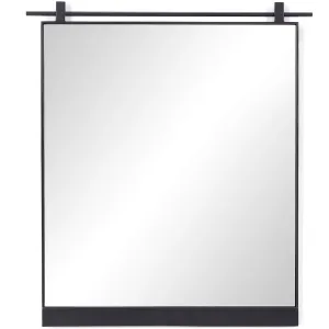 Chico Small Mirror, Antique Iron