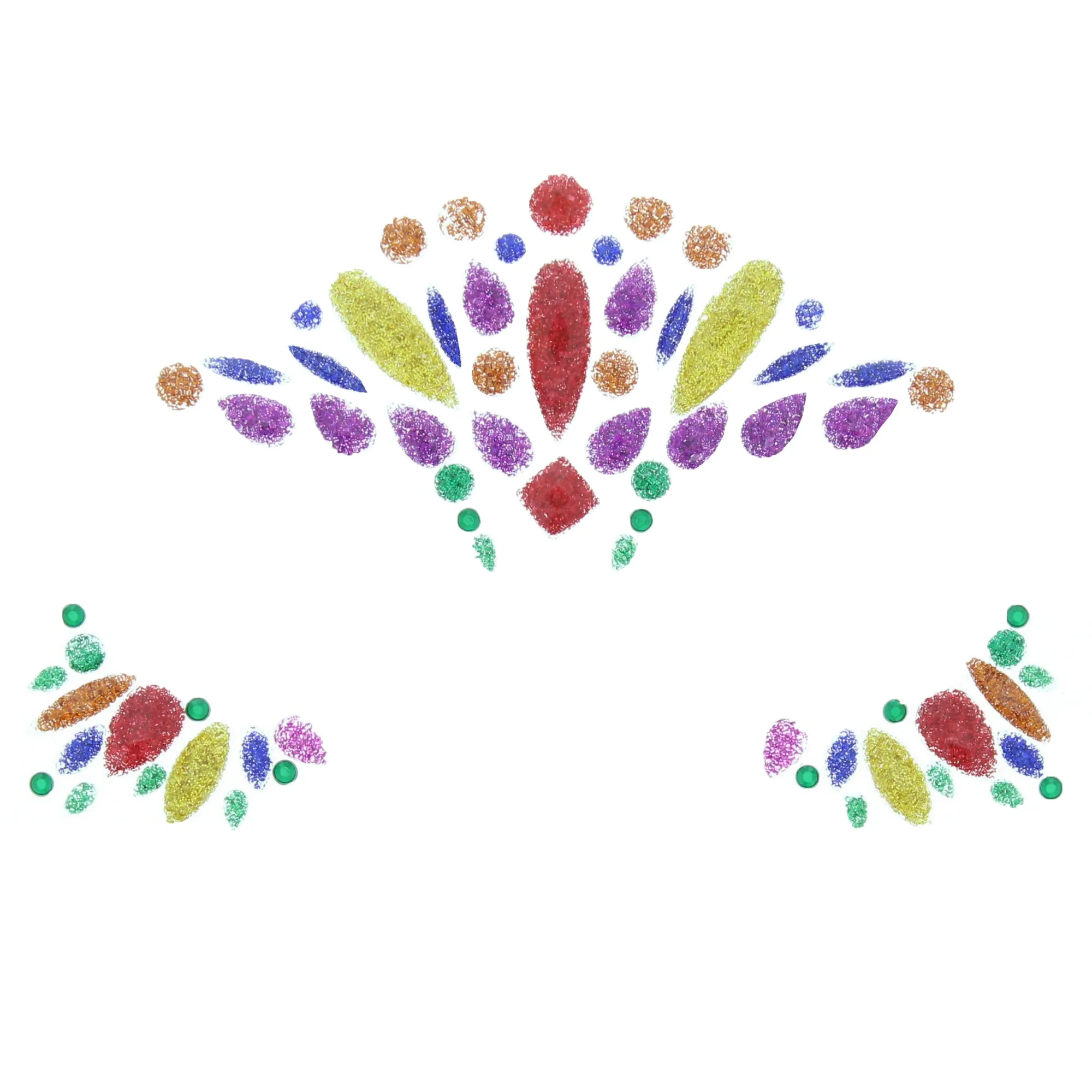 Crystal Stone Face Gems / Jewels - Style N