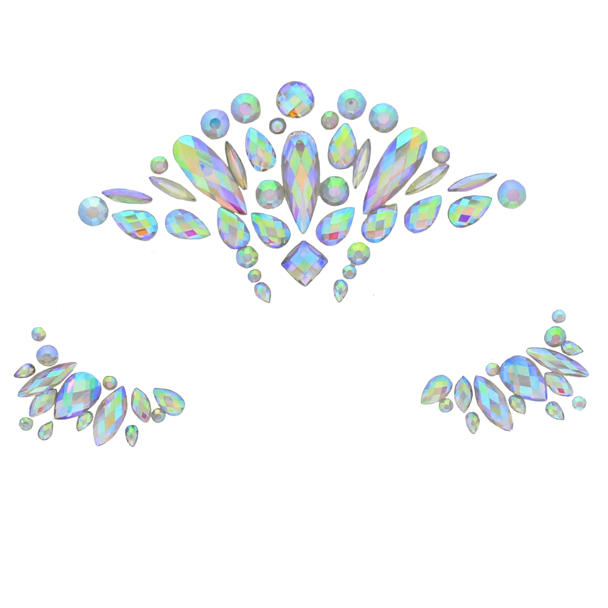 Crystal Stone Face Gems / Jewels - Style N