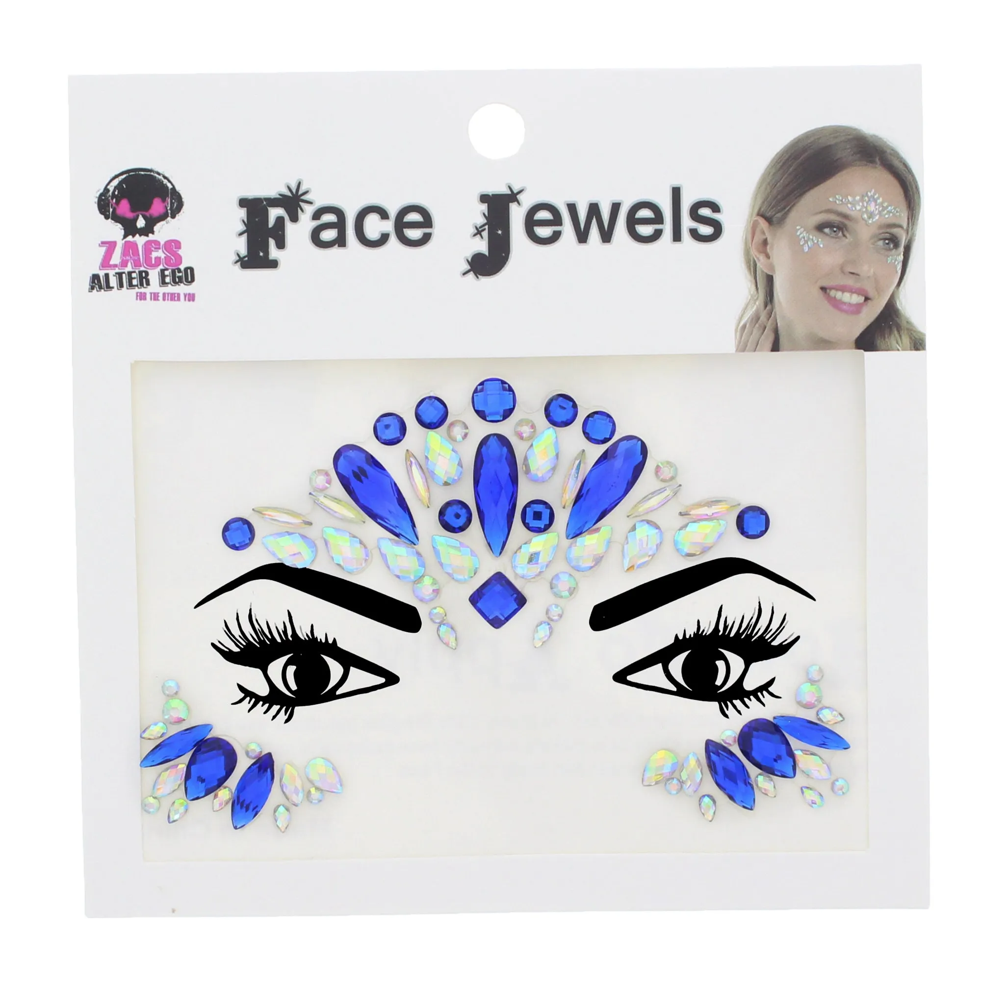 Crystal Stone Face Gems / Jewels - Style N