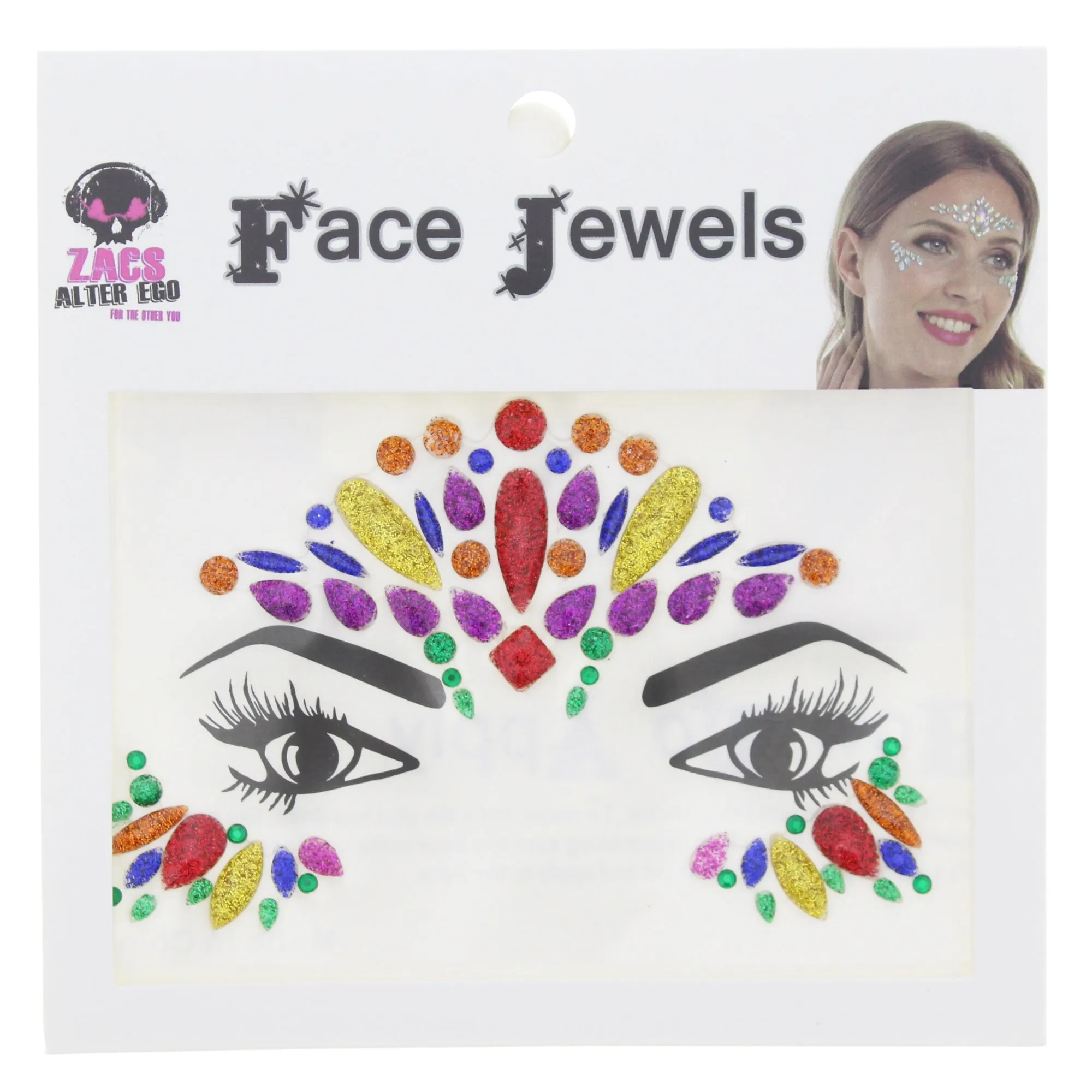 Crystal Stone Face Gems / Jewels - Style N