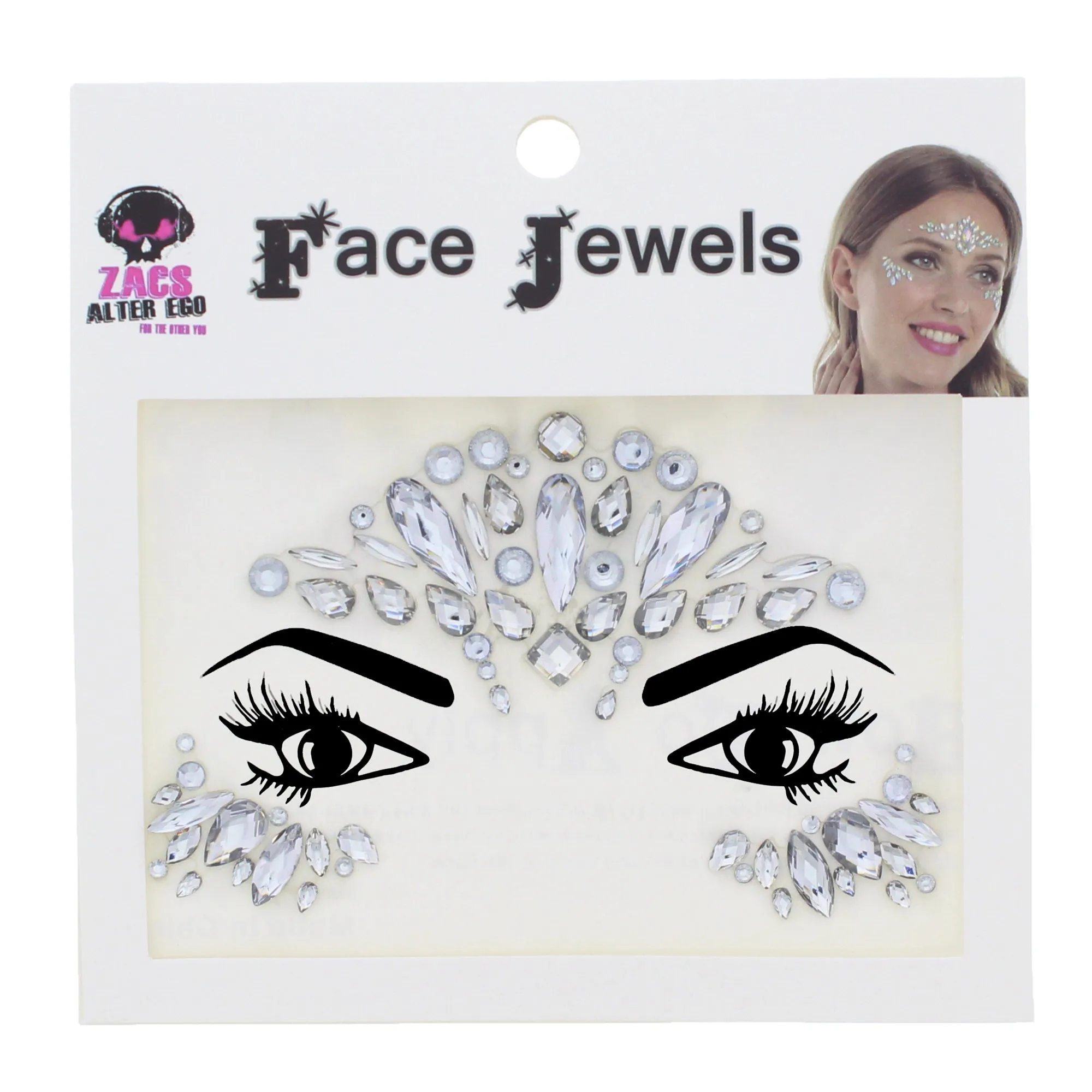 Crystal Stone Face Gems / Jewels - Style N