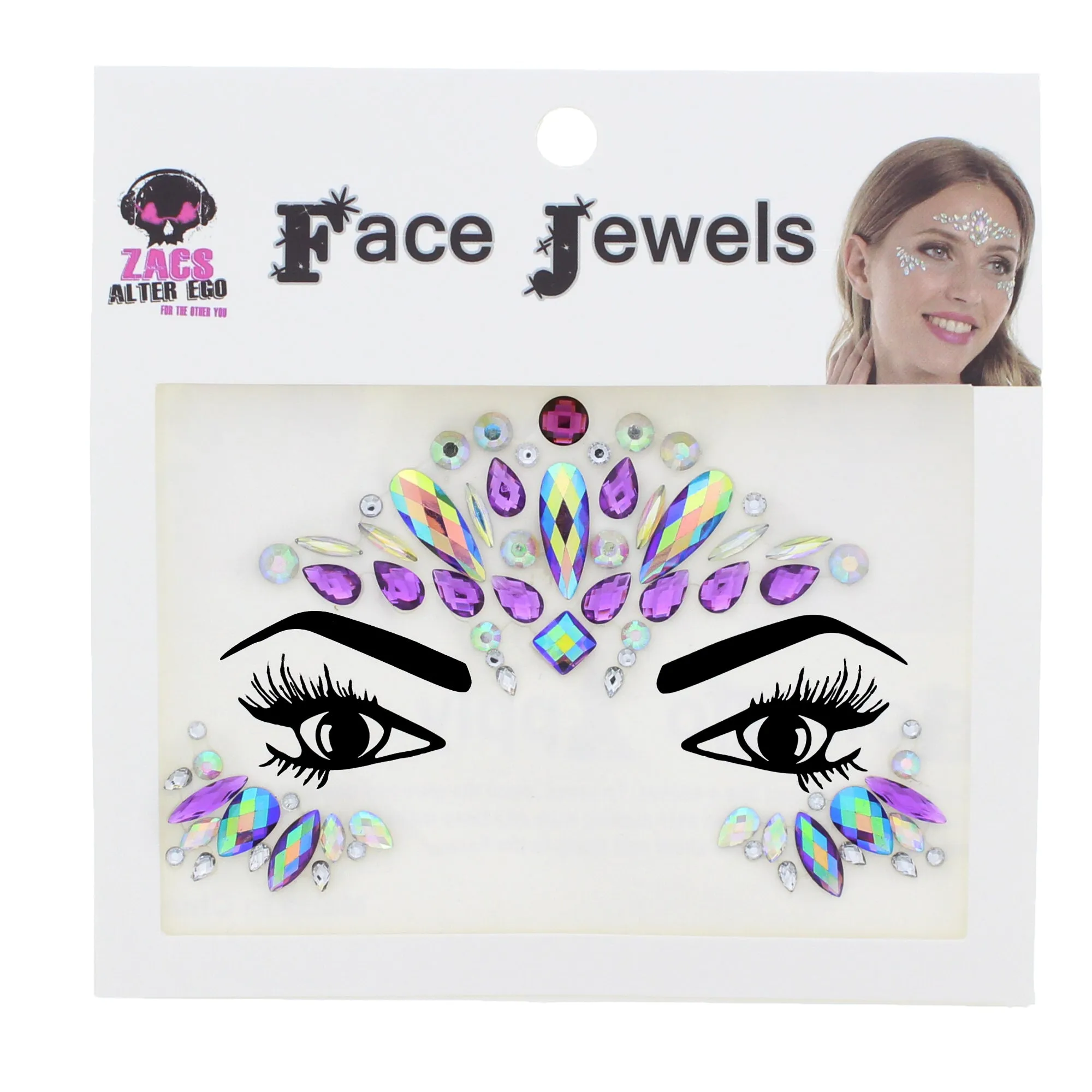 Crystal Stone Face Gems / Jewels - Style N