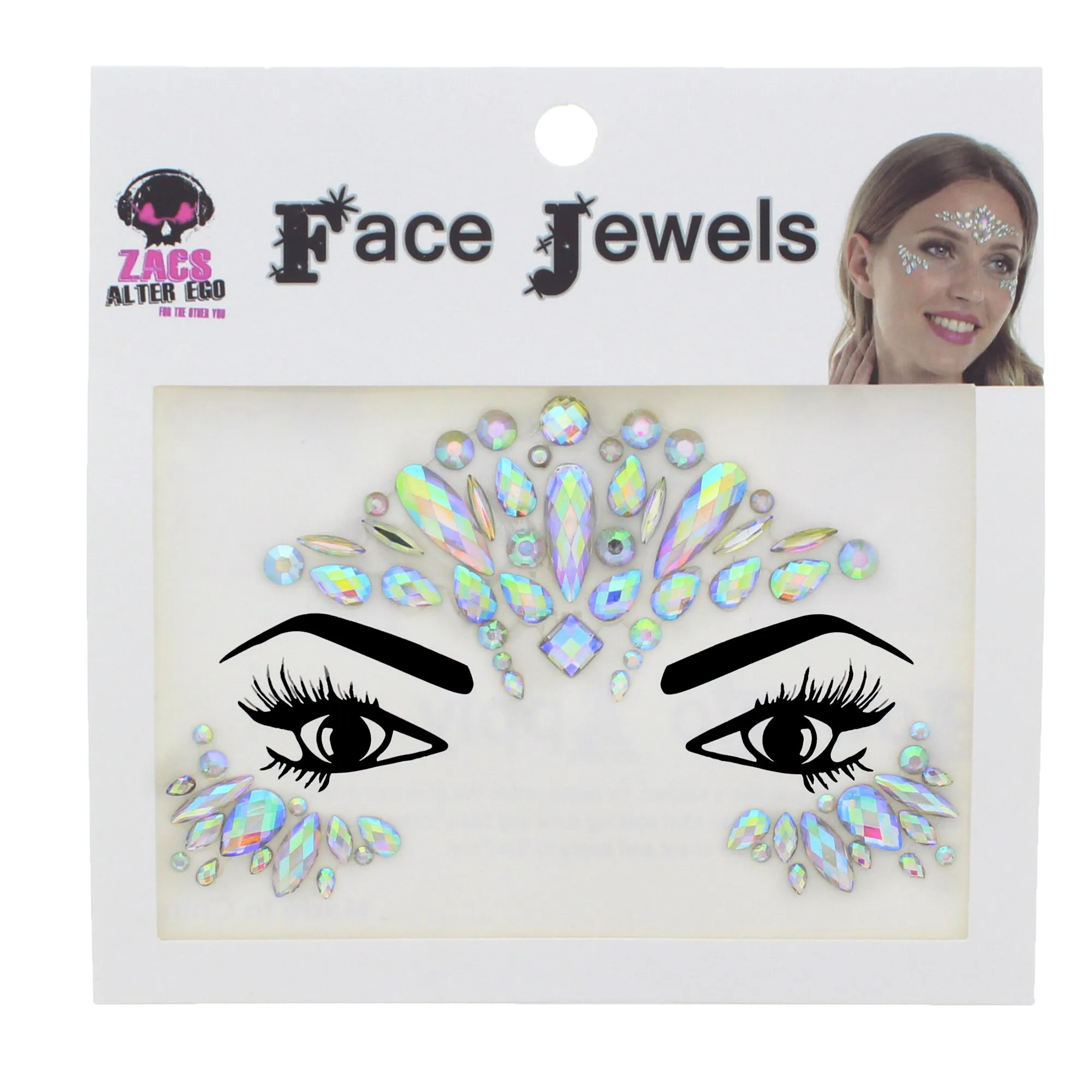 Crystal Stone Face Gems / Jewels - Style N