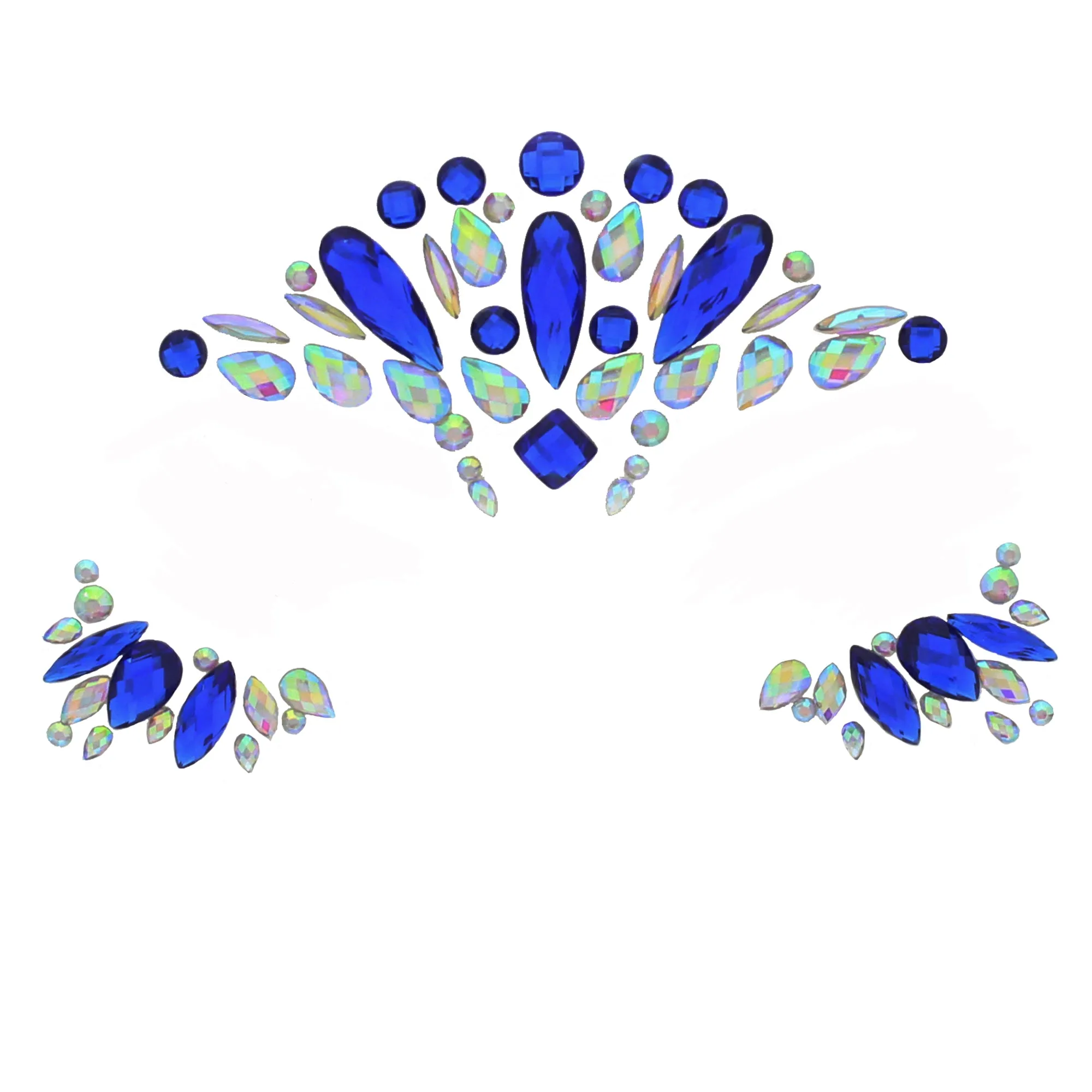 Crystal Stone Face Gems / Jewels - Style N