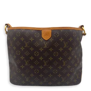 Delightful Shoulder Bag Brown in Monogram Coated Canvas, Gold hardware