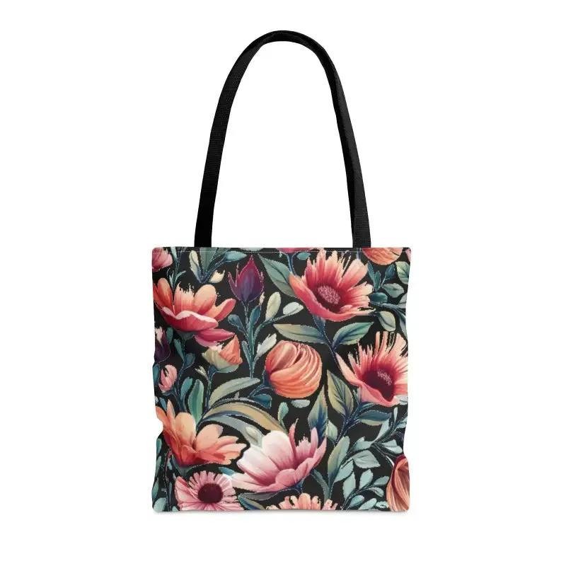 Dipaliz Colorful Flowers Print Tote Bag