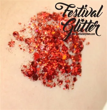 Festival Glitter | Chunky Glitter Gel - Cherry Bomb -   1.2 oz