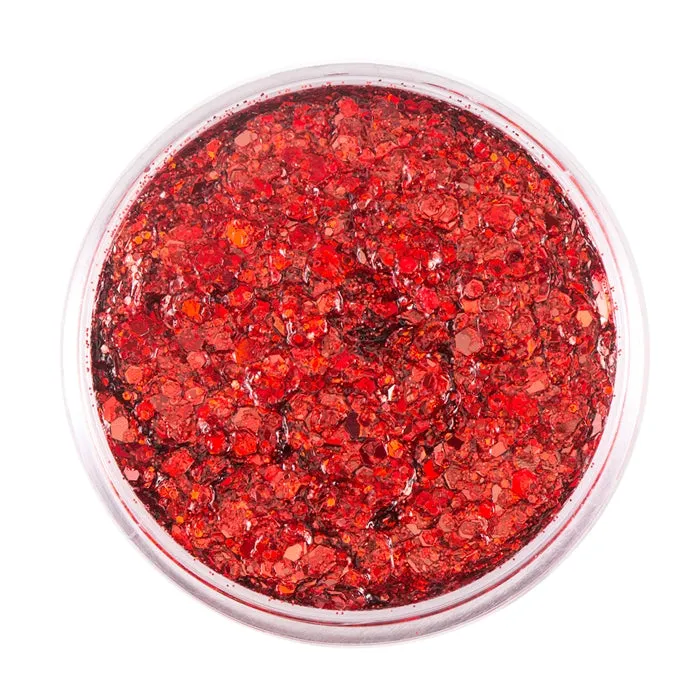 Festival Glitter | Chunky Glitter Gel - Cherry Bomb -   1.2 oz
