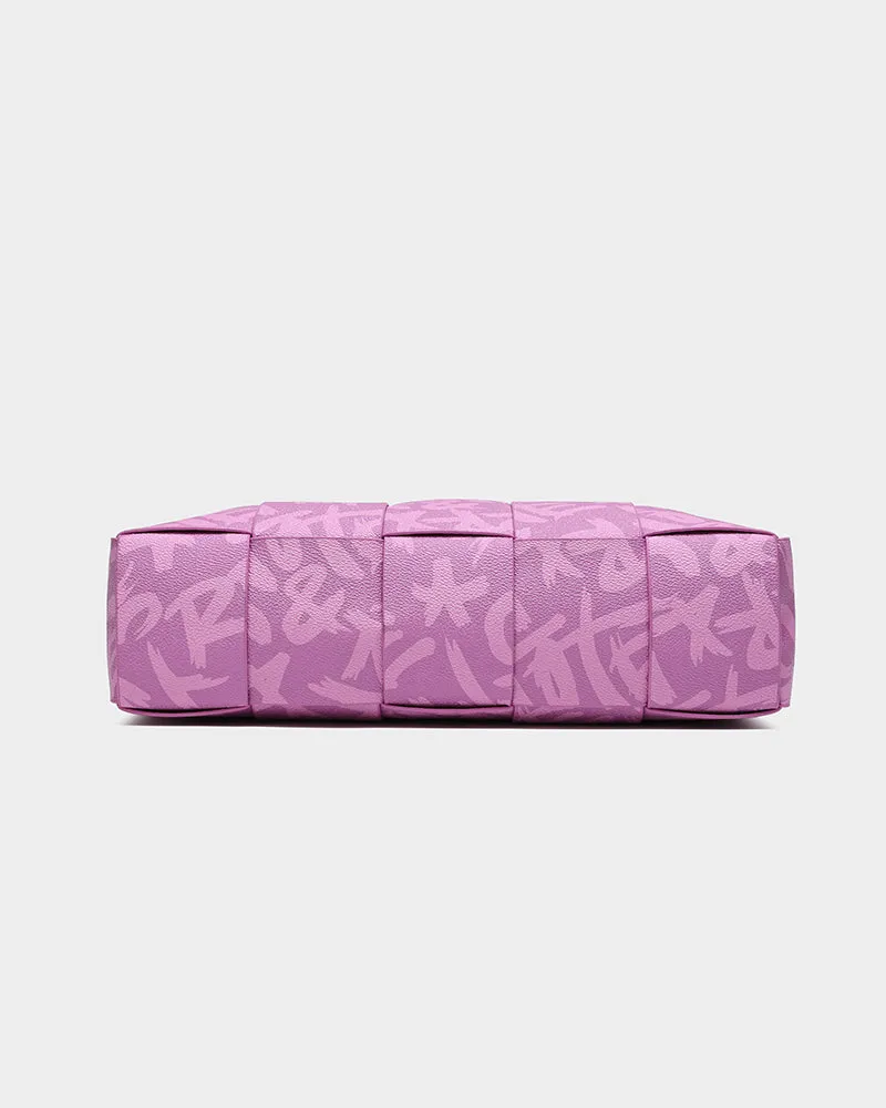 Graffiti Tote Bag in Purple