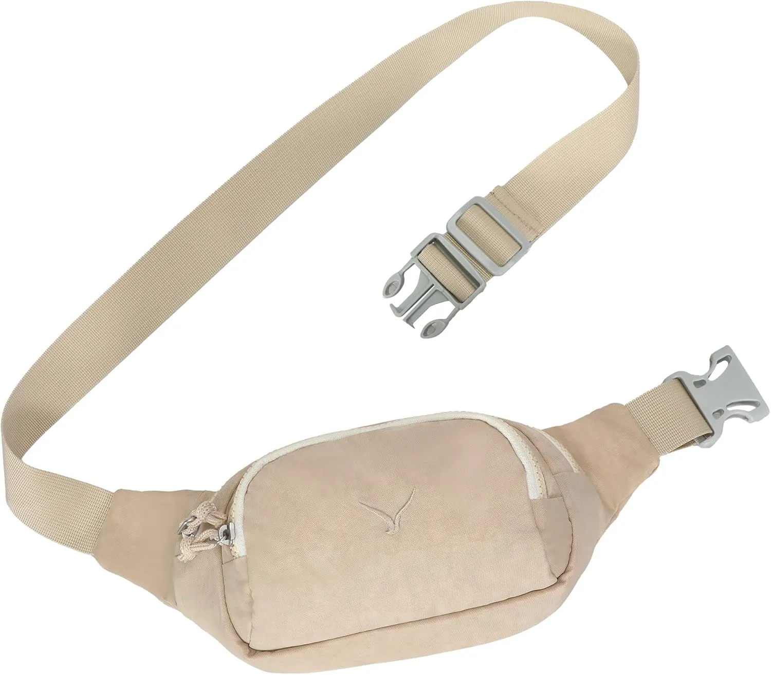 Hynes Eagle Fanny Pack Belt Bag for Women Men Fashionable Crossbody Bag Waist Pack Sling Bag with Adjustable Strap Beige