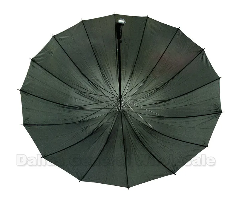 Jumbo Size Black Umbrellas Wholesale