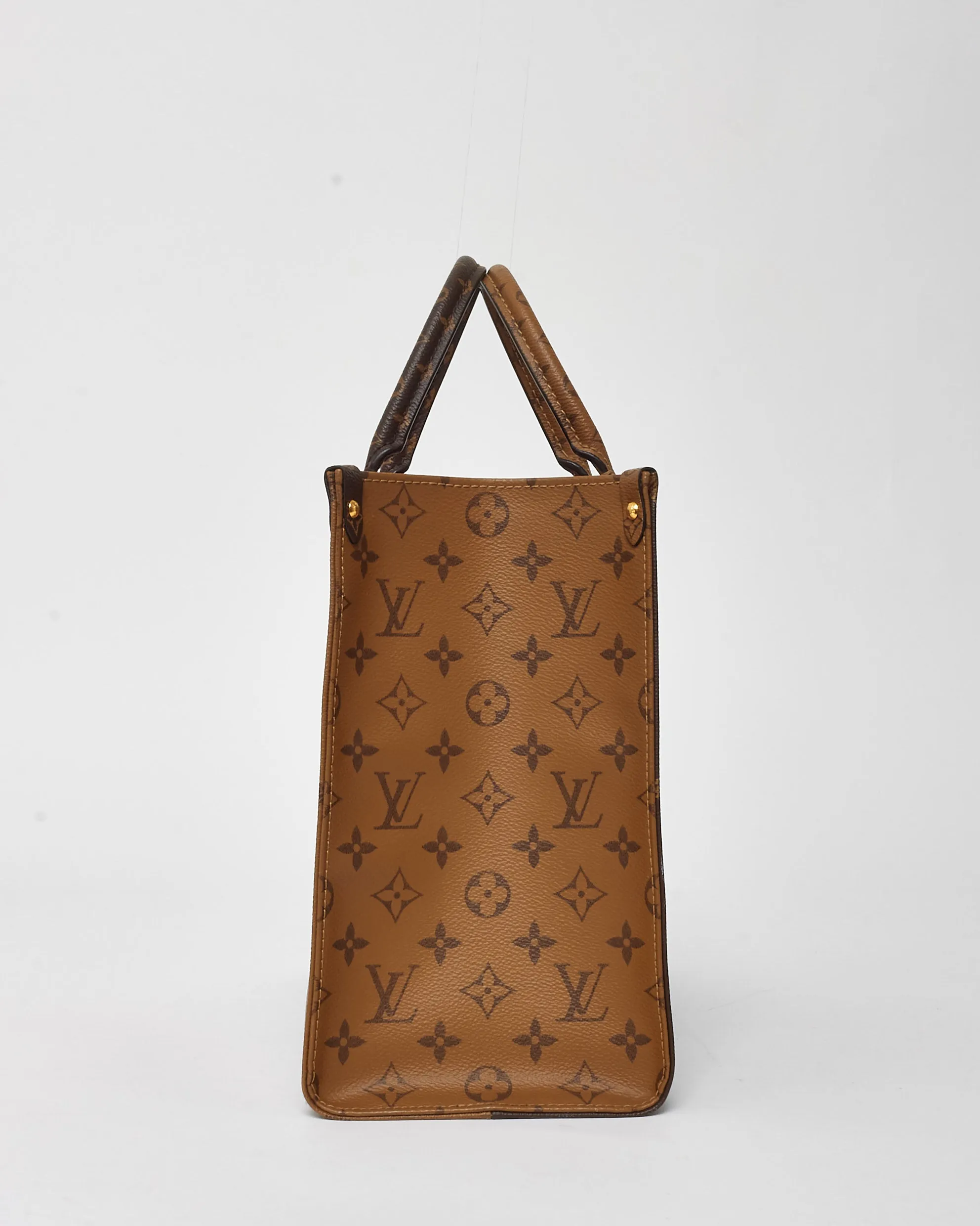 Louis Vuitton Giant Reverse Monogram Coated Canvas MM On The Go Tote Bag