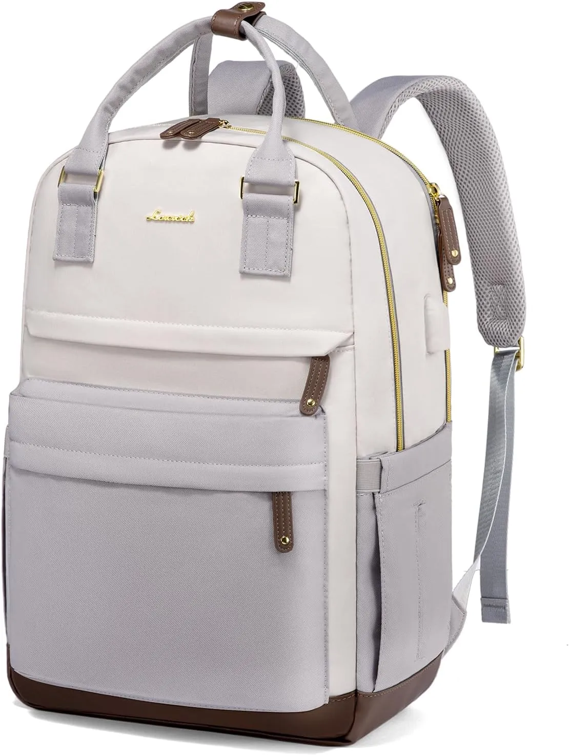 LOVEVOOK Travel Laptop Backpack Women, 17.3 Inch Anti-theft Laptop Bag with USB Port, Fashion Waterproof Computer Backpacks Teacher Nurse Backpack Purse for College School Work