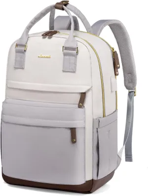 LOVEVOOK Travel Laptop Backpack Women, 17.3 Inch Anti-theft Laptop Bag with USB Port, Fashion Waterproof Computer Backpacks Teacher Nurse Backpack Purse for College School Work