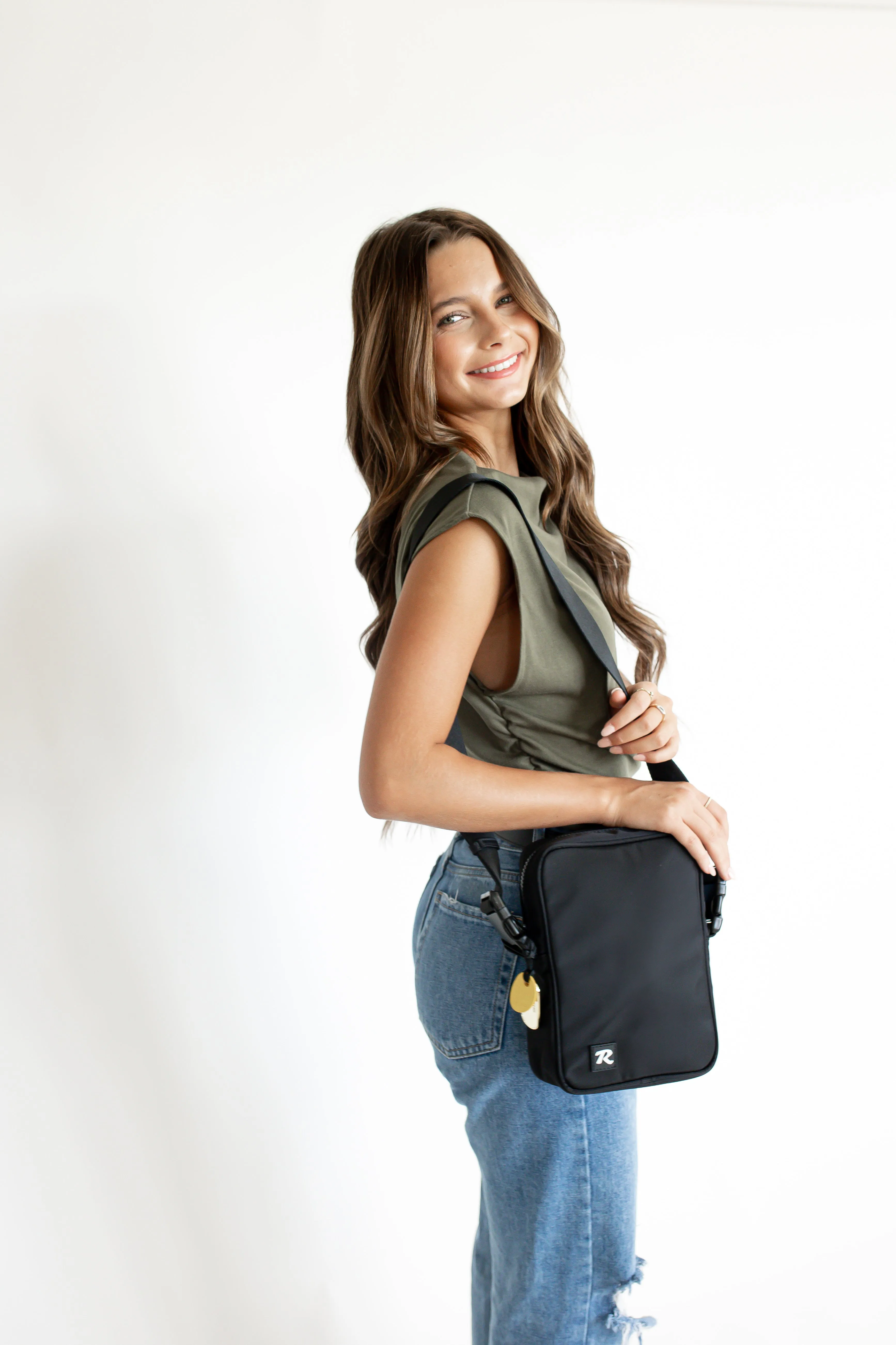 Martha  | Black Nylon   Black Webbed Strap